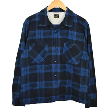 텐더 로인 TENDERLOIN 오픈 카라 플란넬 셔츠