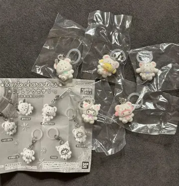 산리오 캐릭터즈 메지루시 액세서리 폭신폭신 스노우 5개 세트