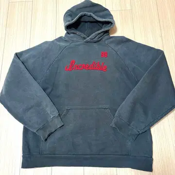 빈티지 incredible XL 그레이 후드티