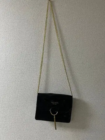 지미추 jimmychoo 블랙 에나멜 숄더백