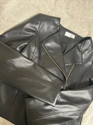 인덱스 블랙 라이더 자켓 합성 피혁