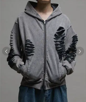 casper john 데미지 후드티