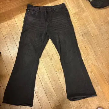 블랙 플레어 데님 데님