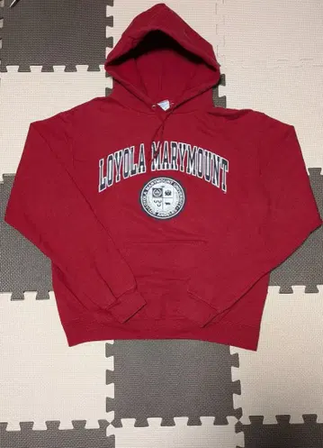 Champion 칼리지 후드티 칼리지 맨투맨 레드 짧은 기장