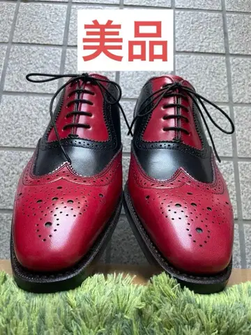 REGAL 빨검 윙 칩 가죽 신발