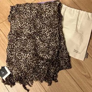 23구 레오파드 무늬 대형 스톨 수납 파우치 포함