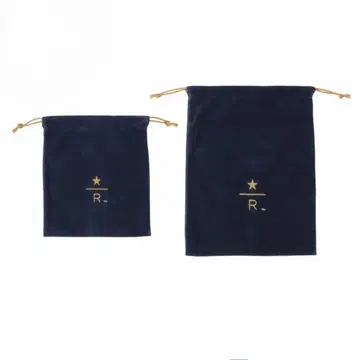 스타벅스 리저브 로스트 스터디 드로우 스트링 파우치 네이비 S&L 세트