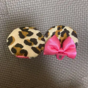 미니 마우스 레오파드 무늬 헤어핀