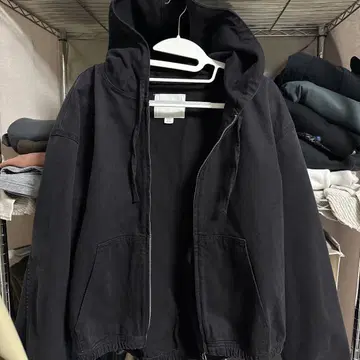 ZARA 아우터 남성용 블랙 코튼 100%