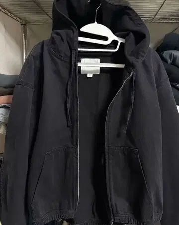 ZARA 아우터 남성용 블랙 코튼 100%