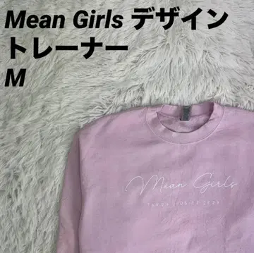 트레이닝복 맨투맨 Mean Girls 로고 디자인 핑크 M 사이즈