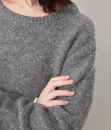 [ 완판 ] 슬로브 이에나 스팽글 니트