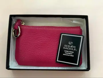미사용 새상품 소메스 안장 피콜로 슬림 파우치 핑크
