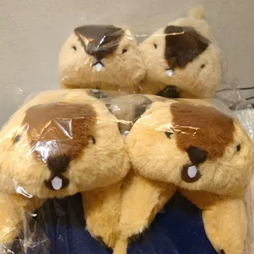 마모트의 마모토츠쿠 봉제 인형 슬리퍼 2종 세트