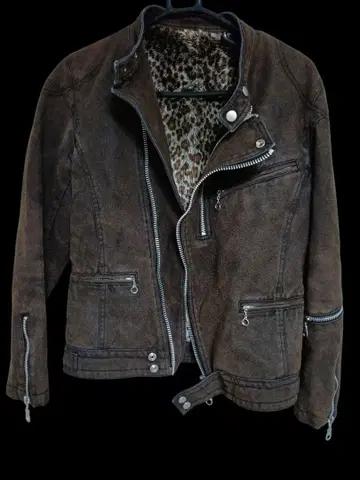 [ RUPERT ] 소가죽 사용 플로키 가공 더블 라이더 자켓 루퍼트