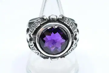 새상품급 17호 딜 디자인 자수정 지르코니아 반지 반지