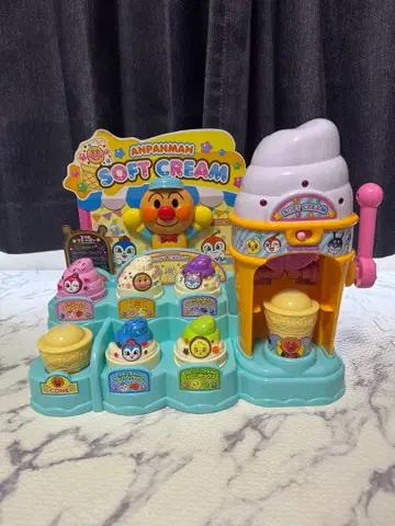 [ 박스 포함 ] 말하는 플레이버 호빵맨 소프트 아이스크림 가게