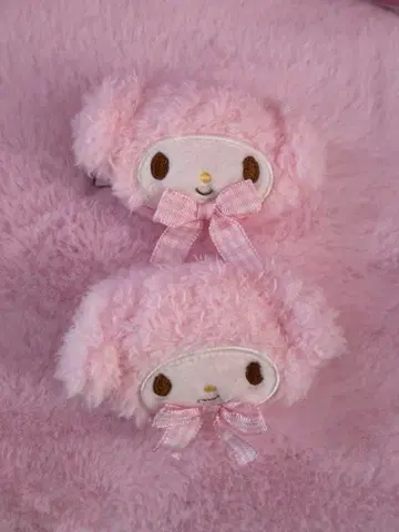 산리오 SANRIO 페이스형 헤어 클립 마이멜로디 마이멜로 머리핀