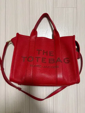 MARC JACOBS 레드 토트백