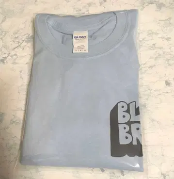 미사용 새상품 BLACK BRAIN 블랙 브레인 긴팔 T셔츠 스카이블루