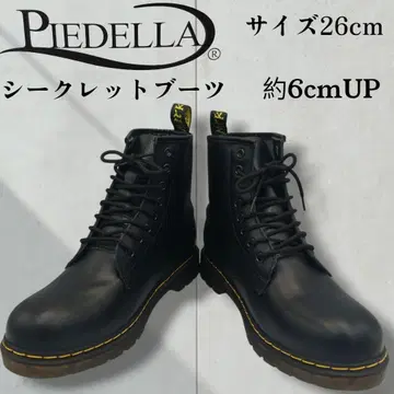 [ 미사용 새상품 ] 시크릿 부츠 워크 부츠 26cm 6cm 업 블랙