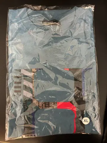 호테이 토모야스 XL 사이즈 파랑 T셔츠