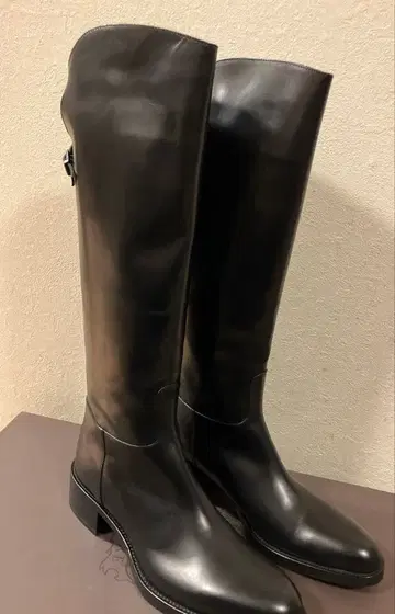 미사용품 사토레 롱 부츠 블랙