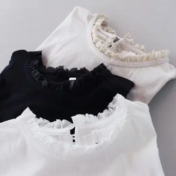 그린 베이직 천축 크라프트 프릴 풀오버