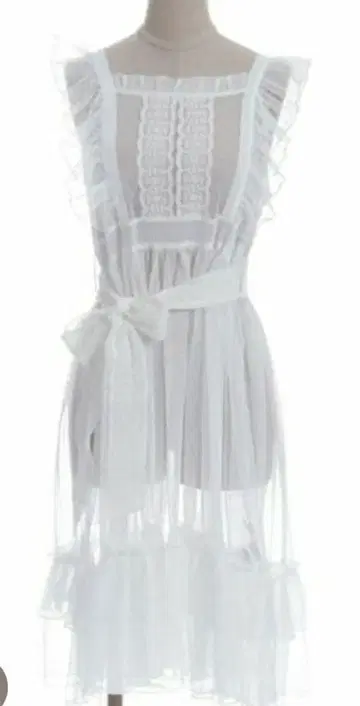 axes femme Chalmiere 도트 튤 에이프런