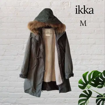 ikka 여성용 모즈 코트 카키 올리브