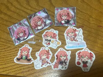 사쿠라 미코 스시로 콜라보 캔뱃지 피크 세트