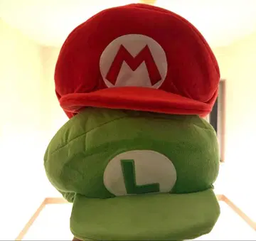 USJ 마리오 루이지 봉제 인형 모자 2개 세트