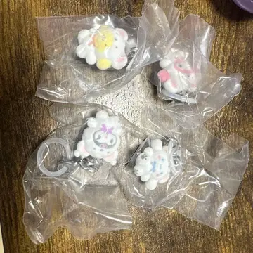 산리오 캐릭터즈 메지루시 참 후와후와 스노우 4종