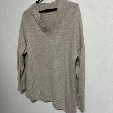 23구 베이지 V넥 니트 스웨터 긴팔