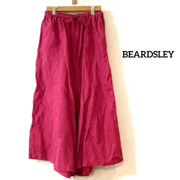 BEARDSLEY 와이드 팬츠 조거 팬츠 린넨 100% 마젠타 F