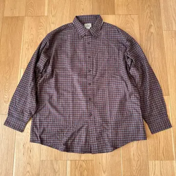 [ 새상품급 ] L.L.Bean 엘엘빈 긴팔 셔츠 체크 셔츠 브라운