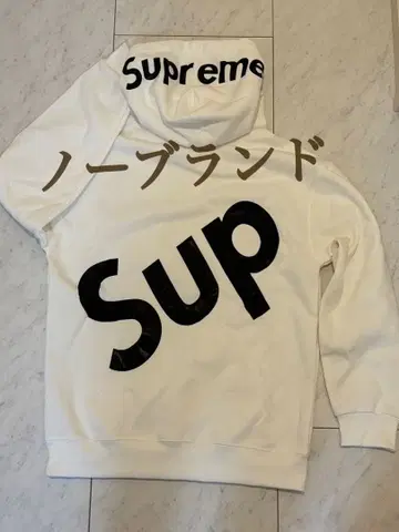 노브랜드 화이트 후드티 M 사이즈 새상품