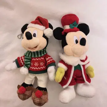 디즈니 크리스마스 인형 배지 미키