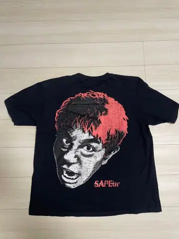 SAPEur 사풀 하마다 마코토 T셔츠 XL 블랙 하마짱 고부고부