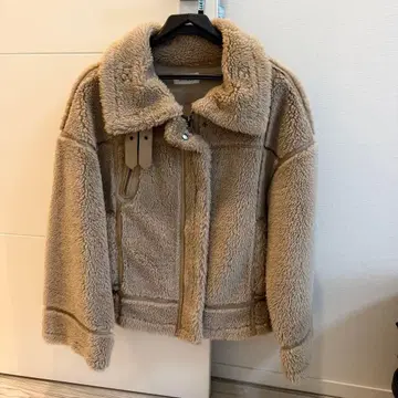 스나이델 에코 퍼 블루종 봄버 자켓 베이지