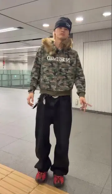 NOREMID 카모플라쥬 후드티 M 사이즈