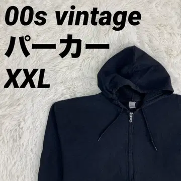 풀오버 후드티 후드 무지 디자인 00s 빈티지 블랙