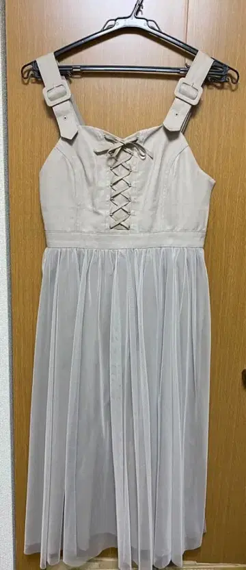 가슴 레이스업 오버롤 스커트