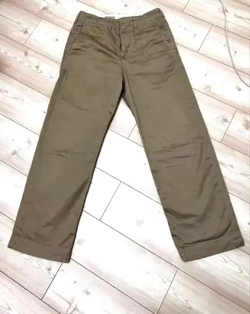 빔즈 보이 베이지 스트레이트 치노 팬츠