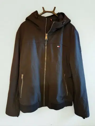 타미힐피거 후데트 자켓 점퍼 충전솜 블루종 L