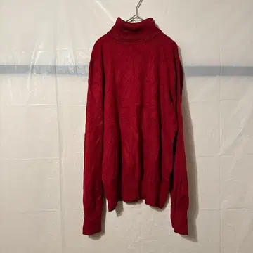 새상품급 TIME AND TRU 터틀넥 스웨터 [ XXL ] 레드
