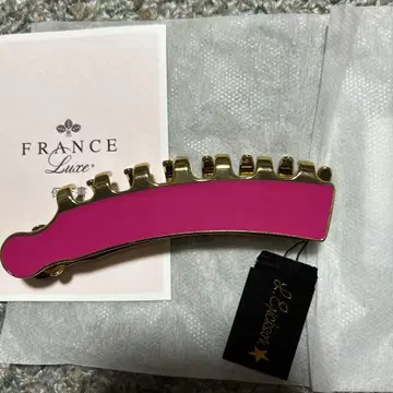 새상품 FRANCE Luxe 바나나 클립 푸샤