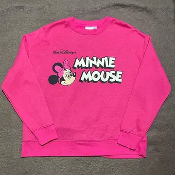 Disney 미니 마우스 맨투맨 핑크
