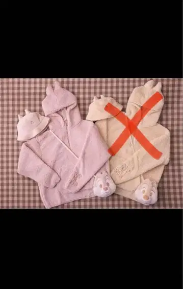 도쿄 디즈니랜드 칩 모코모코 후드티 새상품