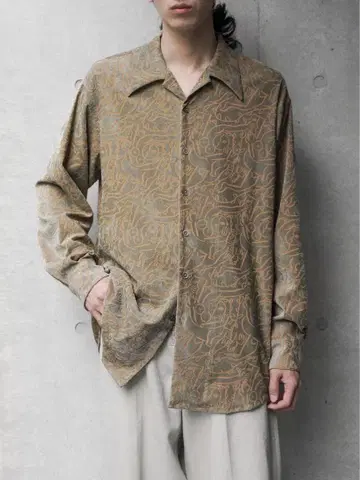 Sasquatchfabrix. 24SS 사스콰치 벨벳 셔츠 M